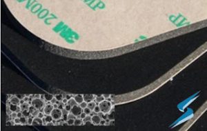 Poron with cells