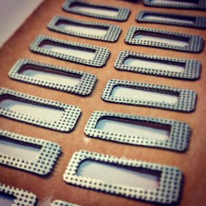 Condux Plus Electrically Conductive Gap Filling Foam Kiss Cut Gaskets with Adhesive Backing
