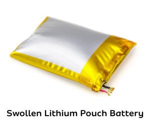 Swollen Lithium Pouch Battery