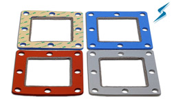 Combination EMI Gasket – Soft Silicone with Bonded Wire Mesh Cord