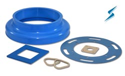 Group of fluorosilicone gaskets and molded parts Fluorosilicone Parts
