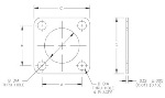 MIL-DTL-83528/4 EMI Flange Gaskets drawing