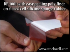DP-1001 product demo of easy to remove liner