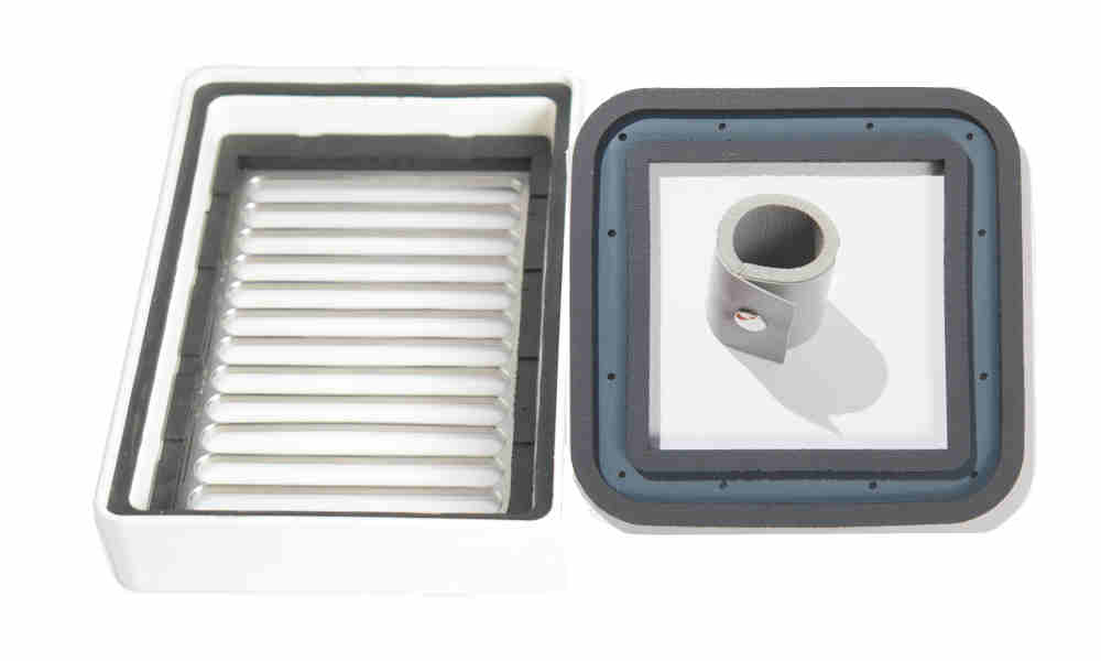 Back side of gaskets with adhesive