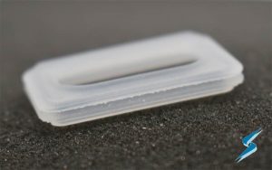 3D-printed part showing poor edge quality