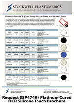 SE208T SSP4749 / Platinum Cured HCR Silicone Touch Brochure