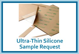Ultra Thin Silicone Rubber Gaskets with Adhesive Backing