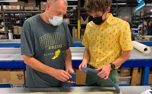 Co-op Ben with Mike on the shop floor - preview