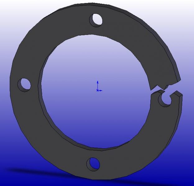 Cracked rubber gasket