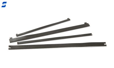 Poron gasket strips with dovetailed ends for bonding prior to application 