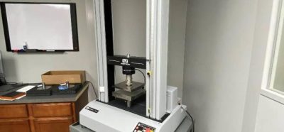 Instron Testing Machine at Stockwell Elastomerics