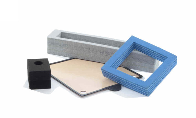 Laminated silicone foam and silicone sponge parts
