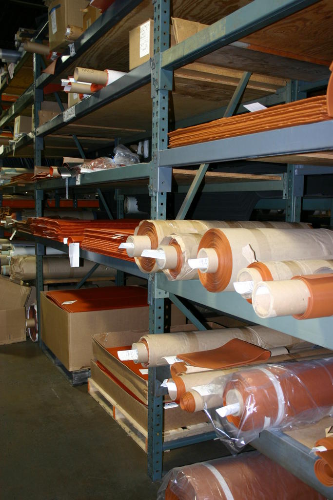 Material inventory at Stockwell Elastomerics