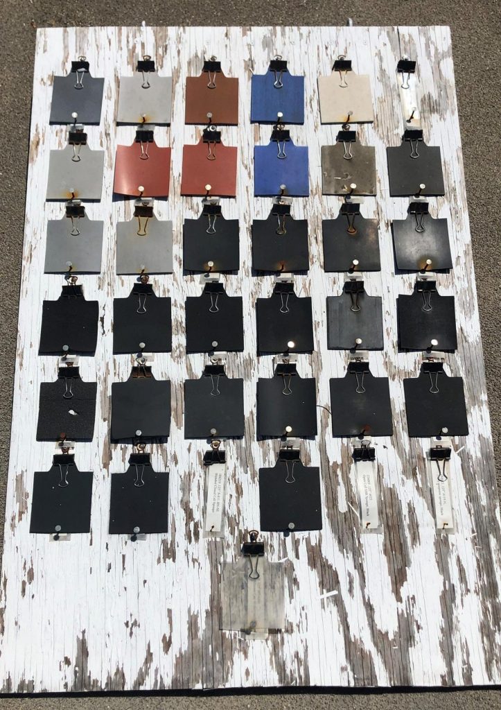 Gasket materials roof test board, 2 years later