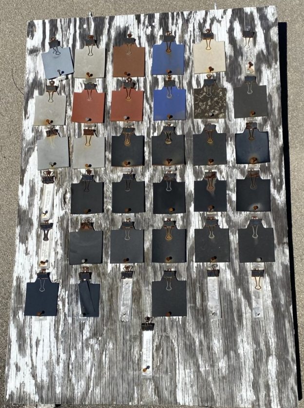 Gasket materials roof test board, 4 years later