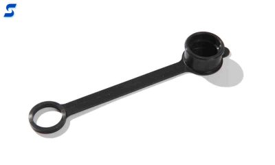 Black solid molded LSR bottle cap and ring