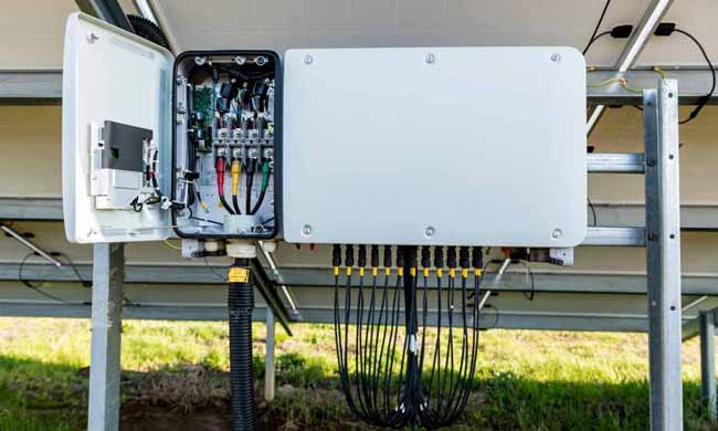 Ruggedized equipment - voltage inverter on solar panel