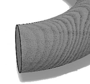 Seal, thermally degraded