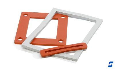 Gray and red solid silicone gaskets 