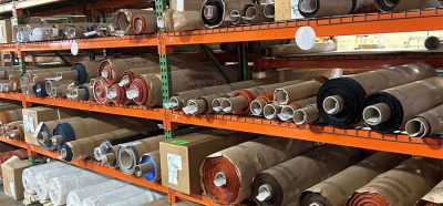 Inventory on storage racks in Stockwell Elastomerics warehouse
