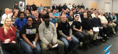 Stockwell Elastomerics company meeting photo