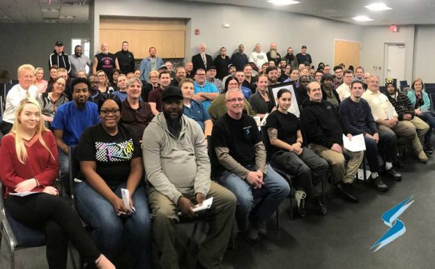 Stockwell Elastomerics company meeting photo