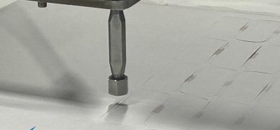 Waterjet cutting in process